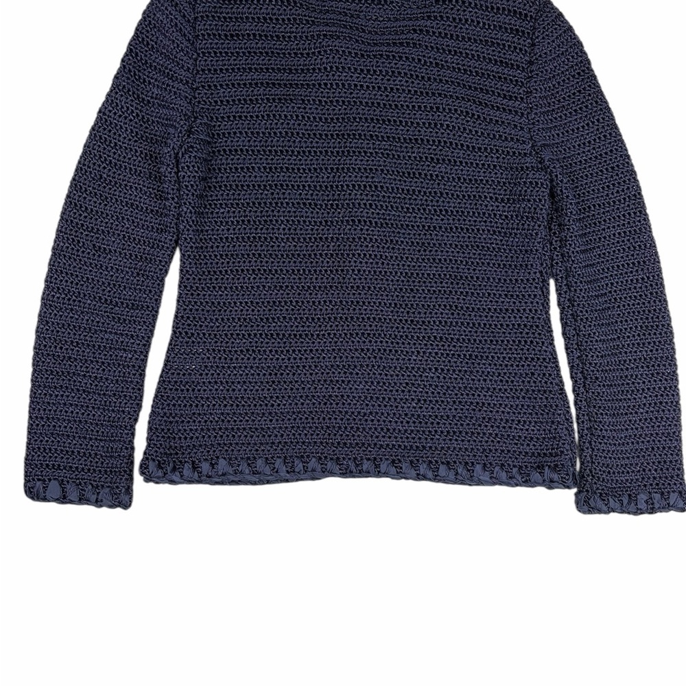 Rebecca Taylor Navy Crochet Knit Jacket / Cardigan – Size S - Picture 4 of 5